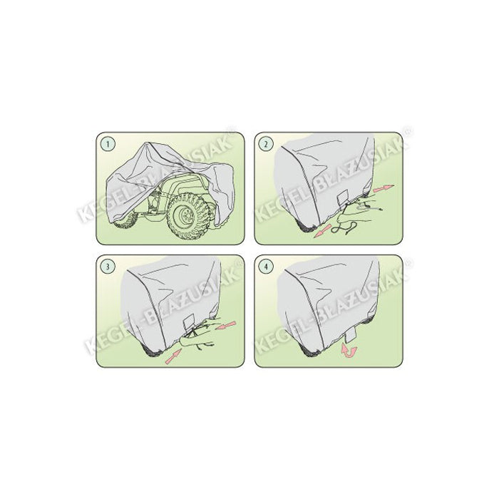 Покривало Kegel серия Basic размер S quad сиво за ATV