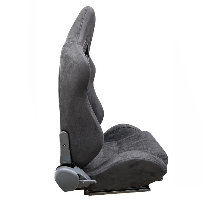 Спортни седалки за МПС - 1052 Черна с черен конец