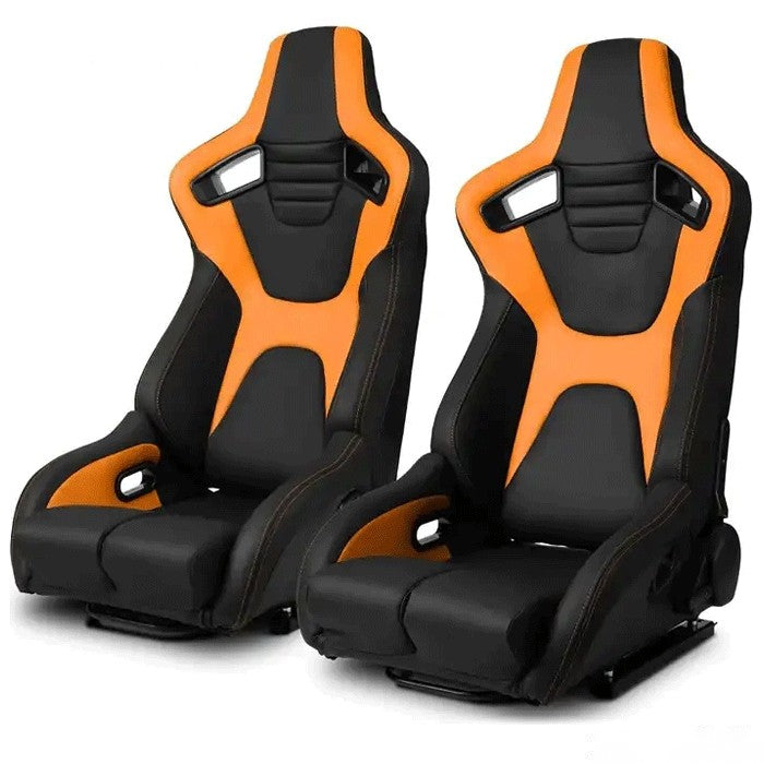 Спортни седалки за МПС - 1095 черно/жълто