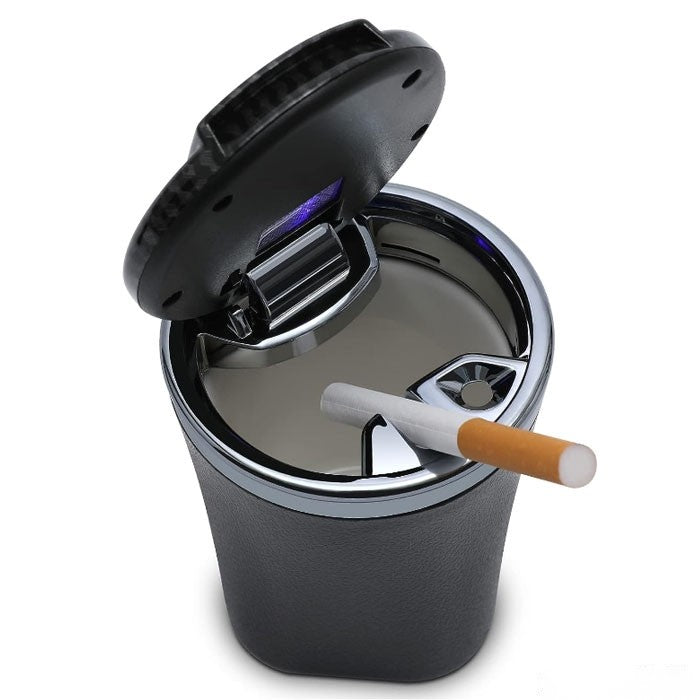 Пепелник за автомобил с диод HT-852/278 - карбонов капак