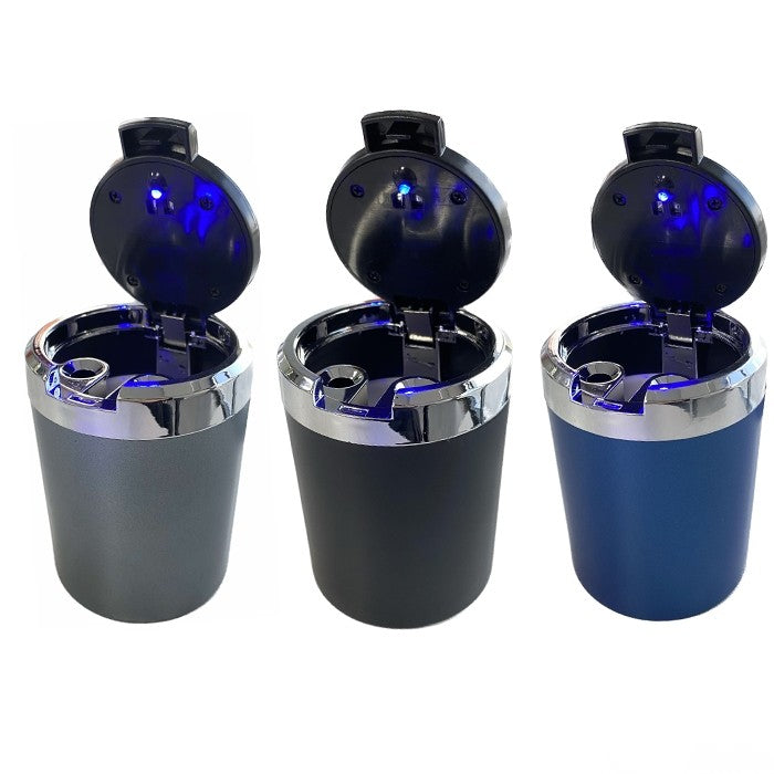 Пепелник за автомобил с диод Y100- 3 цвята