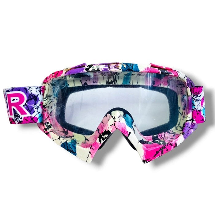 Мото очила Vemar -P1251-W - розово