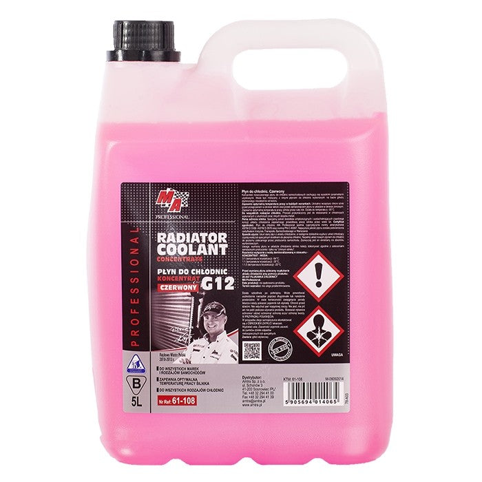 Антифриз G12 / 5л. концентрат червен Moje Auto