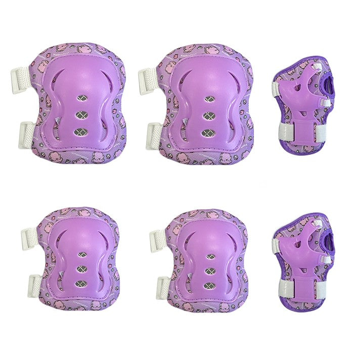 Детски наколенки РА1011 - 6бр / к-т - Лилави