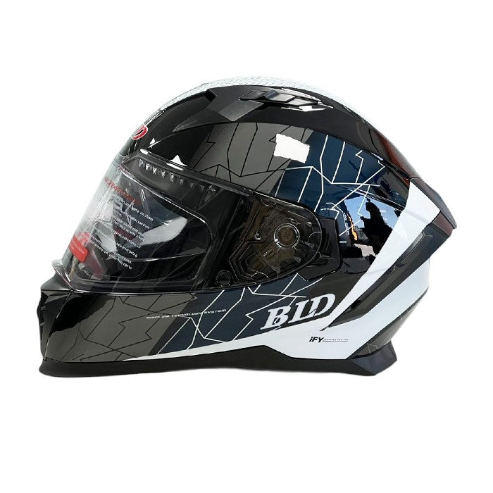 Каска M69 - Размер S - Черно/Бяло