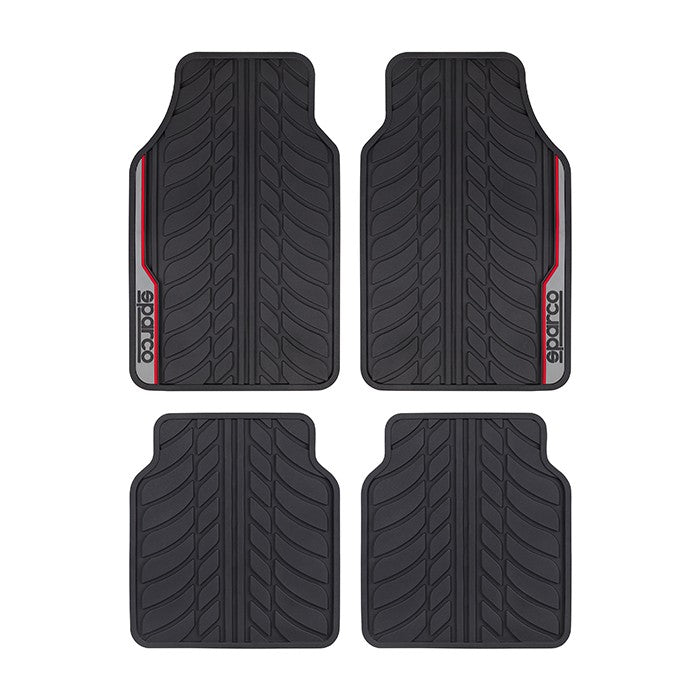 Стелки гума Sparco SPF507RD 4БР/К-Т Черно/Червено