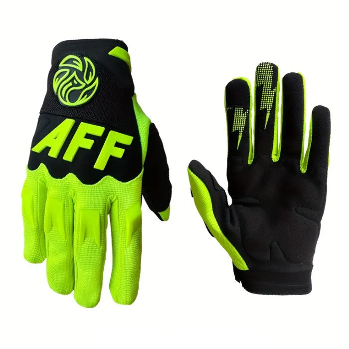 Детски мото ръкавици PA964 - размер L - 2БР/К-Т - Неон