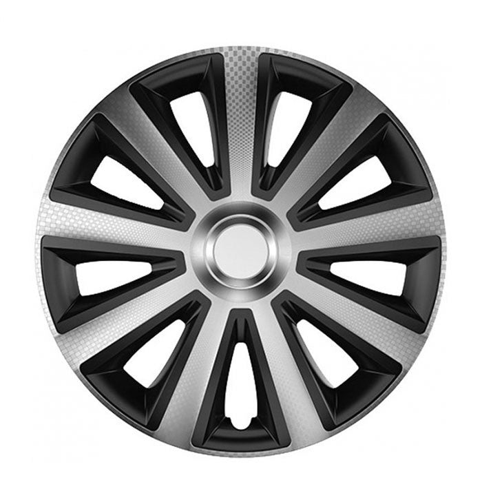 Тасове за джанти 13'' Versaco Carbon Aviator - Silver / Black