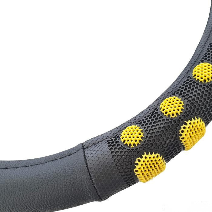 Калъф за волан - 1090 - 38cm - с жълто