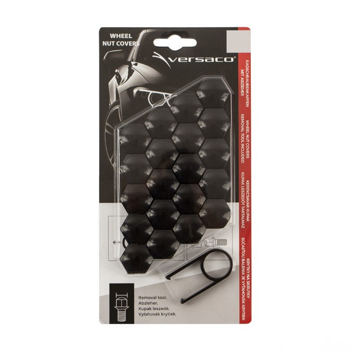Декоративни капачки за болтове на джантите versaco 19мм - черни