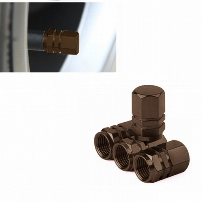 Капачета за вентил 4 бр/к-т 1062 - Кафяво