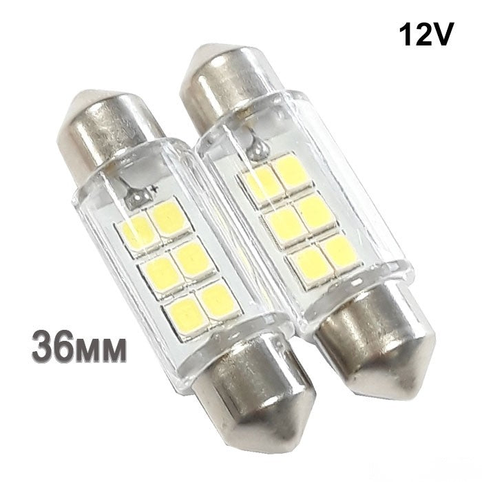 Диодна крушка 2229 - 36мм 2бр/к-т