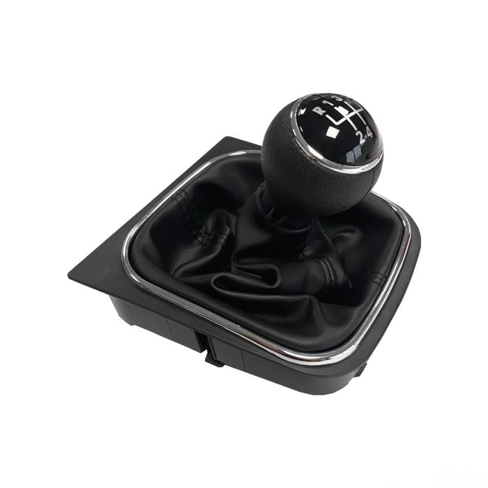 Топка за скоростен лост с маншон съвместима с Golf V/VI (03-12) с 5 скорости - черен конец