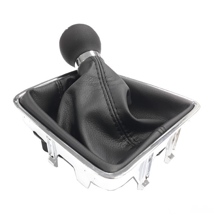 Топка за скоростен лост с маншон съвместима с VW / Seat с 5 скорости - черен конец