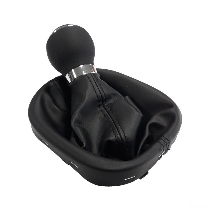 Топка за скоростен лост с маншон съвместима с VW Touran/Caddy с 5 скорости - черен конец