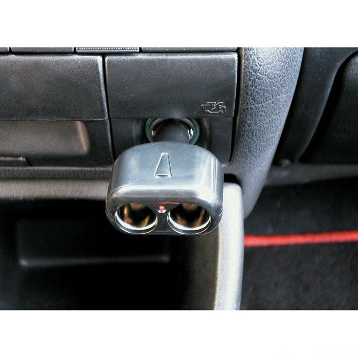 Разклонител за запалка с 2 гнезда - 39062