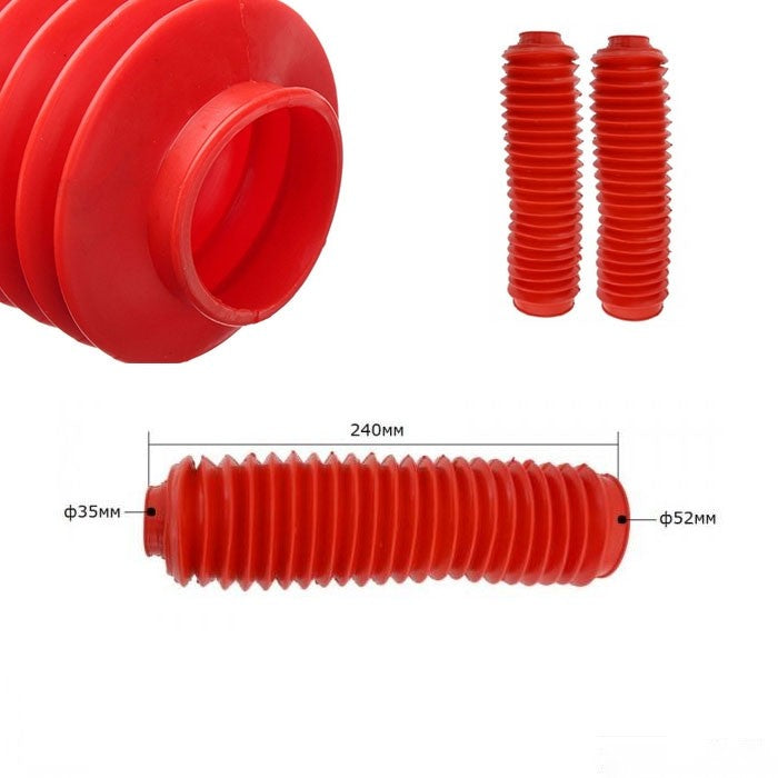 Прахоуловител за мотоциклет 2544 червен 2бр/к-т