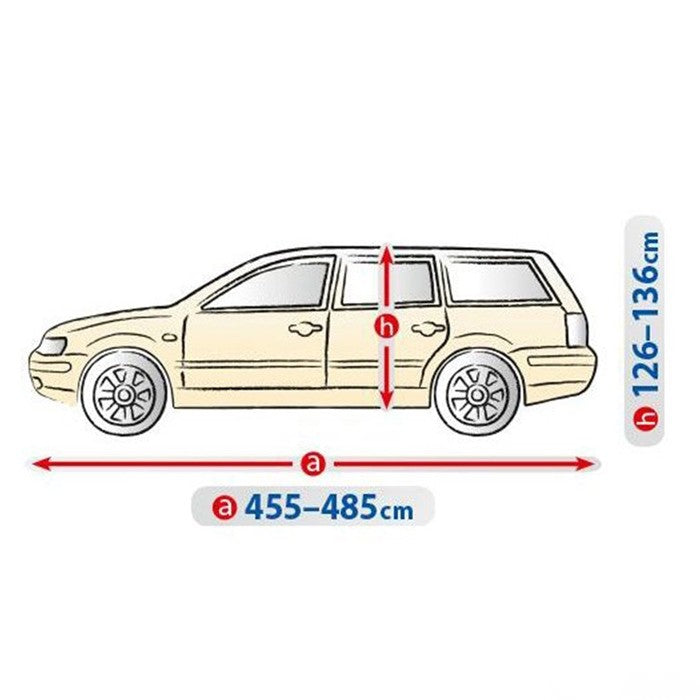 Покривало Kegel серия Optimal размер XL бежаво/сиво за хечбек/комби