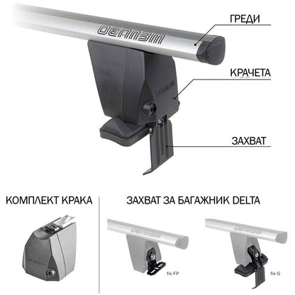 ЗАХВАТ ЗА ТАВАН ДЕЛТА FIX209FP - 1067