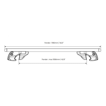 Напречни греди MENABO Fender 1466 L-120см Черни