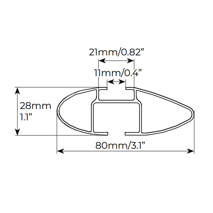 Напречни греди MENABO Fender 1466 L-120см Черни