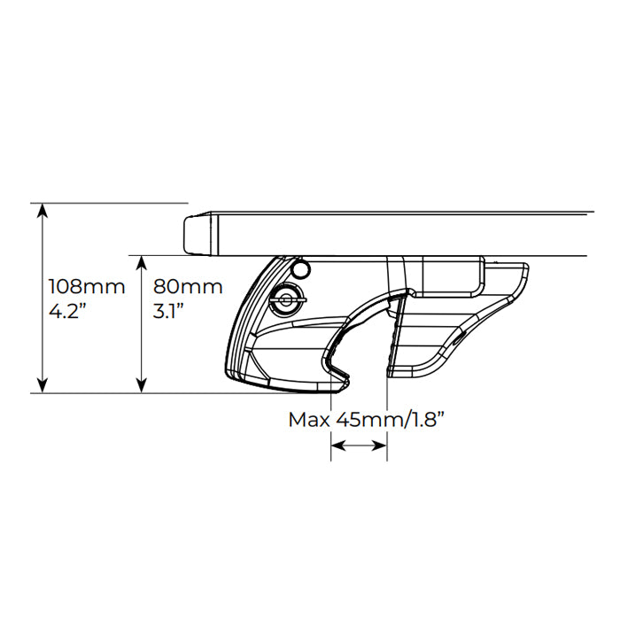 Напречни греди MENABO Fender 1466 L-120см Черни