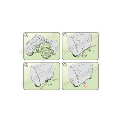 Покривало Kegel серия Basic размер S quad сиво за ATV