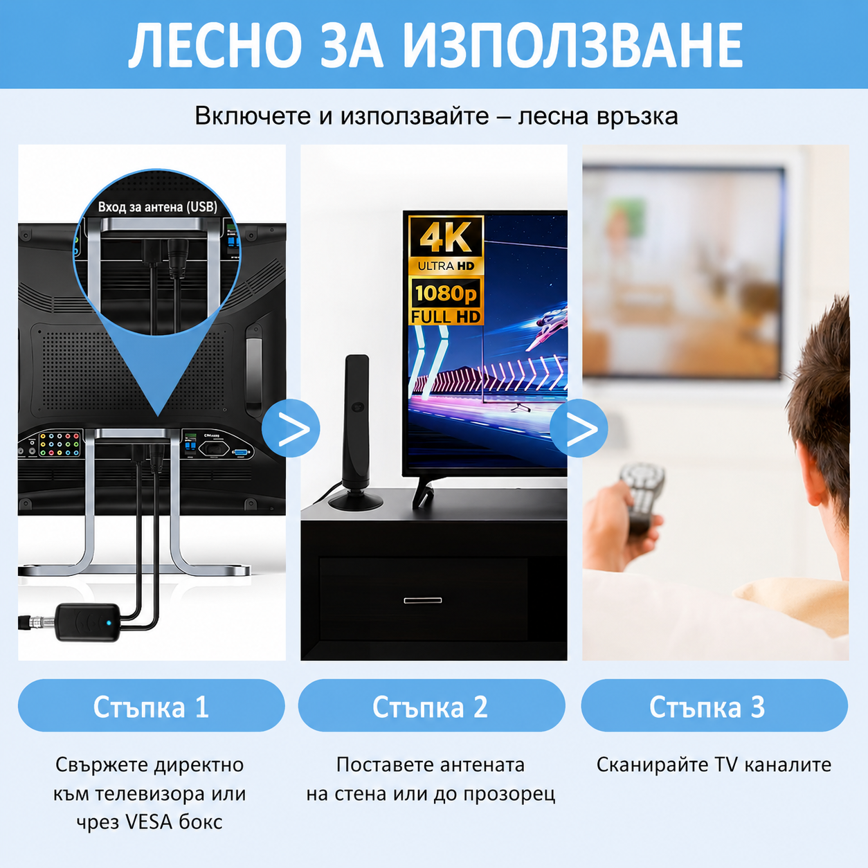 Антена за телевизор универсална PA1822