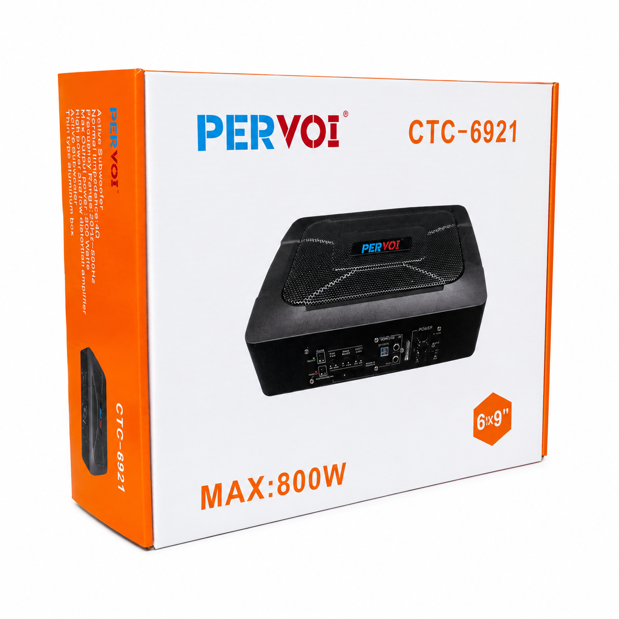 Активен автомобилен субуфер 6×9" 800W PA1750