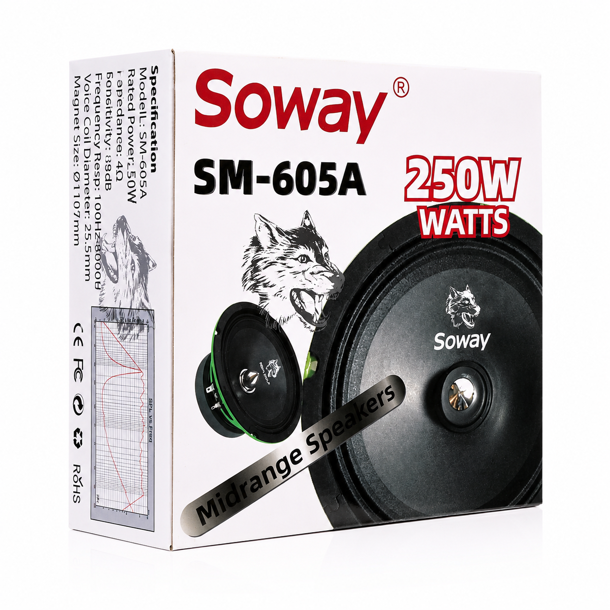 Бас тонколона 250W 16см PA1774