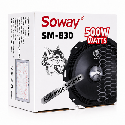 Бас тонколона 500W 20см PA1776