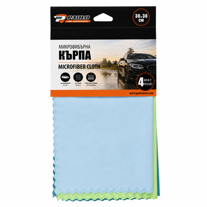 Микрофибърна кърпа 30х30 см 4 бр/к-т PA1801