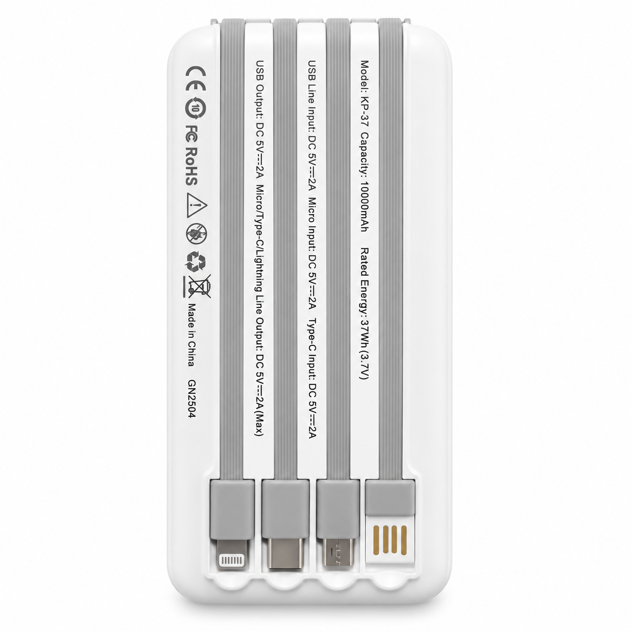 Външна батерия 10000mAh + КАБЕЛИ PA1840