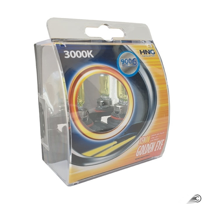 Халогенни крушки HNG HB4/9006 55W тип ''Golden eye'' жълти 2бр/к-т