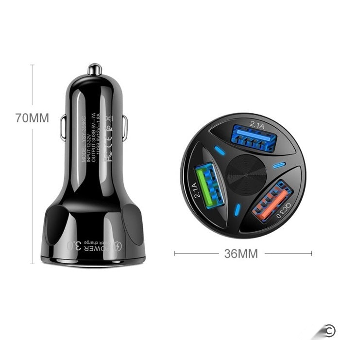 Универсално USB зарядно с 3 USB порта - 2460