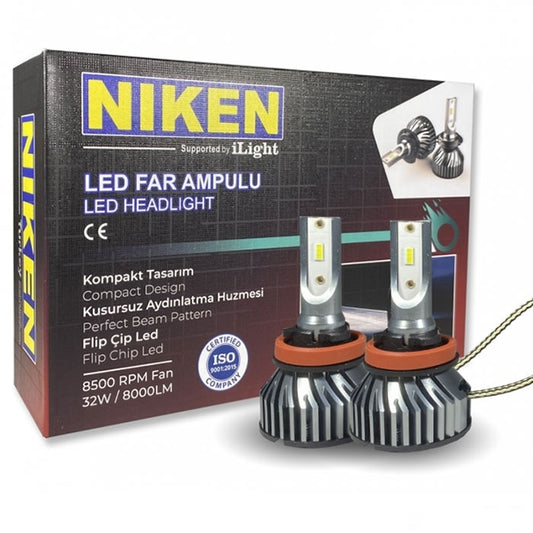 Диодни крушки NIken H11 ПРО 2бр/к-т