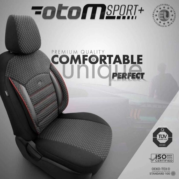 Тапицерия за седалки Otom Sport Plus PLS102 (черно/червено)