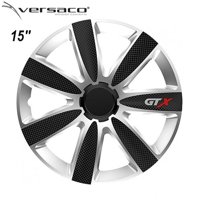 Тасове за джанти 15'' Versaco Carbon GTX - Black / Silver