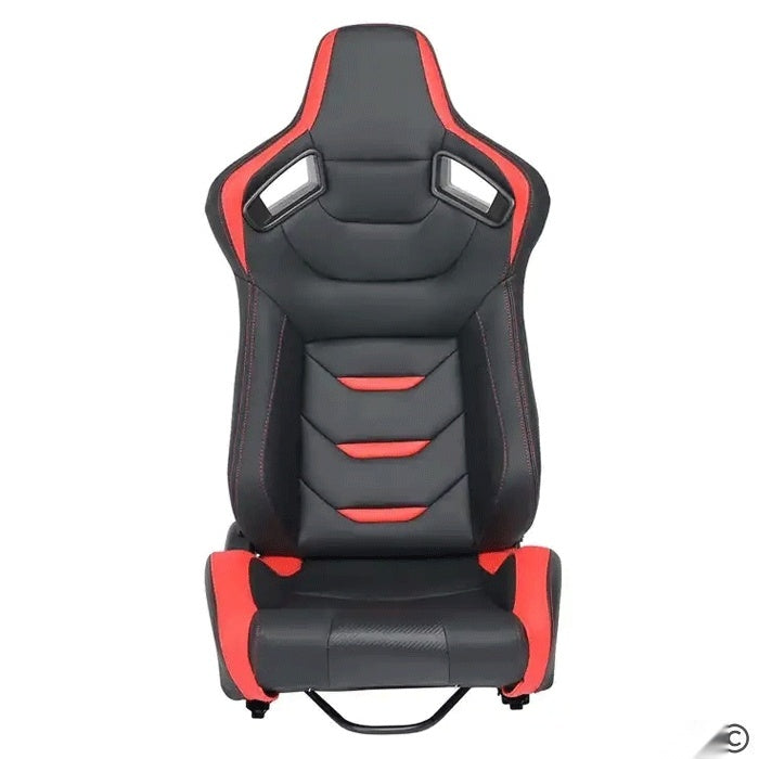 Спортни седалки за МПС - 1054B ЧЕРНО/ЧЕРВЕНО