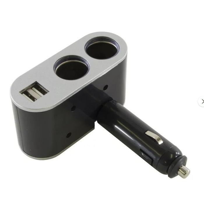 Разклонител за запалка с 2 гнезда и 2 USB - PG151