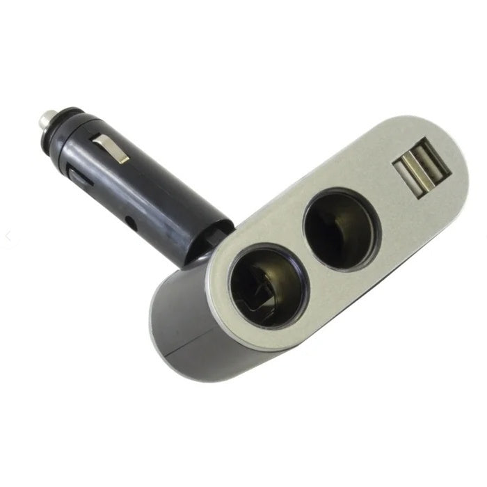 Разклонител за запалка с 2 гнезда и 2 USB - PG151