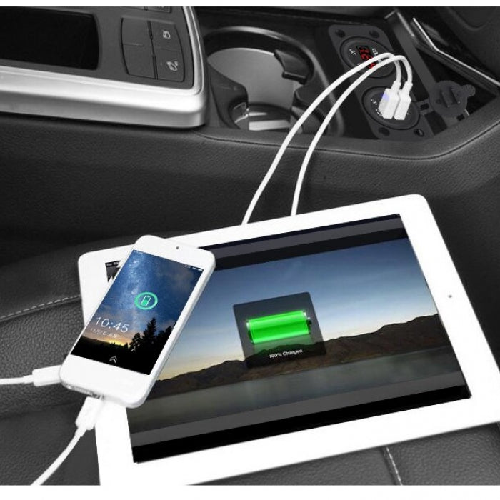 Волтметър с 2 USB порта - 1631