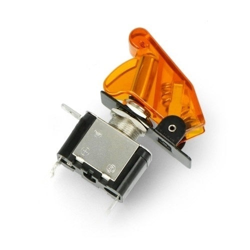 Копче електрическо оранжево с диод 12/24v - 1702
