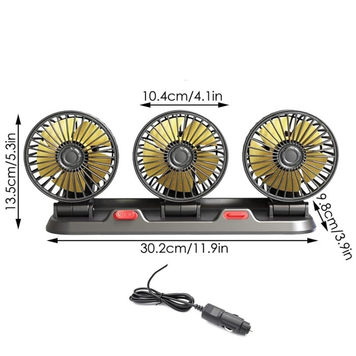 Вентилатор PG376 Троен 12V