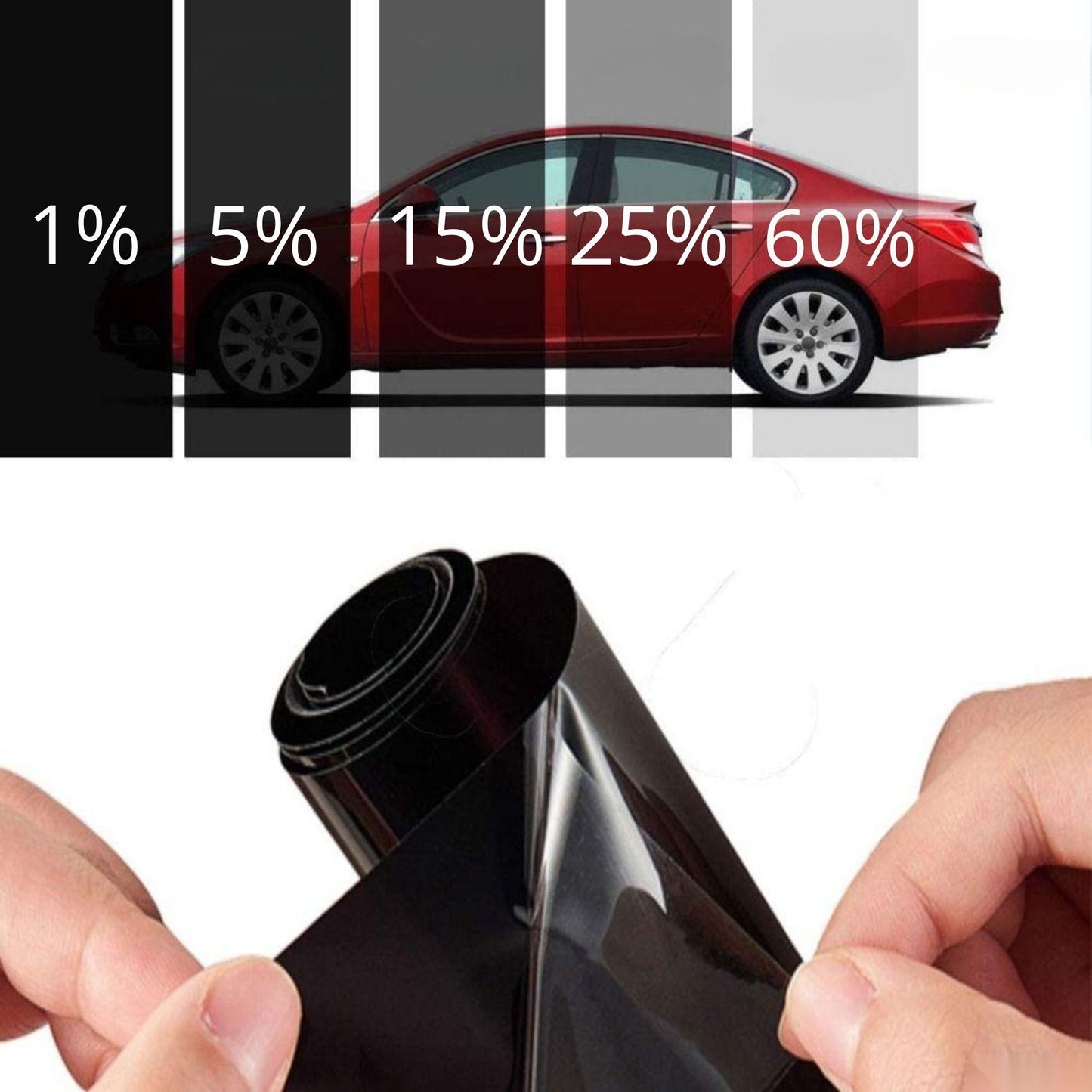 Фолио затъмняване ECO - 50см х 3м - 15% - Dark Black