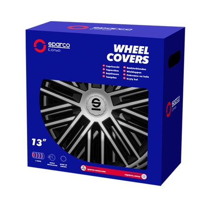 Тасове за джанти 14'' Sparco BERGAMO / SPC1485SVBK