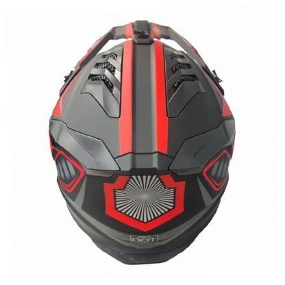 Кросова Каска 127 - S - Matt Black/Red