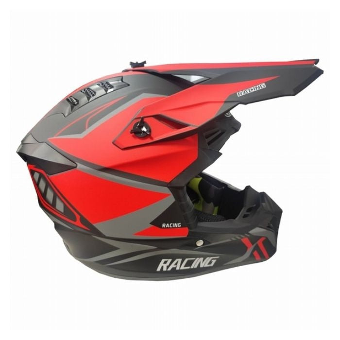 Кросова Каска 127 - XL - Matt Black/Red