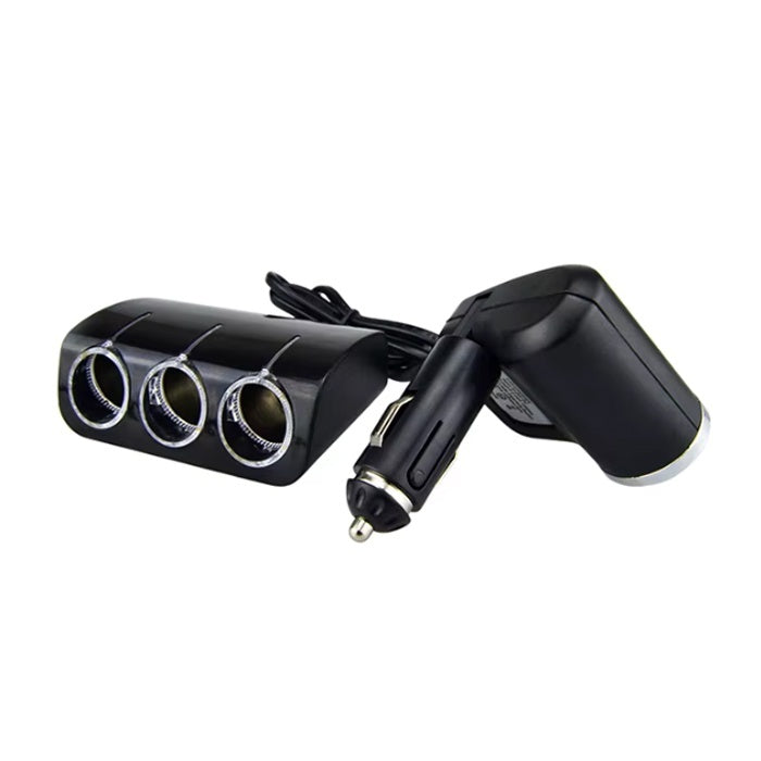 Разклонител за запалка с 4 гнезда и 1 USB - 1528