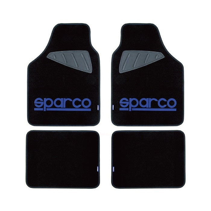 Стелки мокет SPC1901A Sparco Черни-Сини 4БР/К-Т